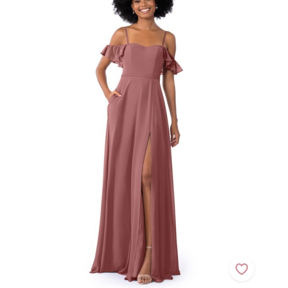 AZAZIE AGRETTA Bridesmaid dress in Desert Rose